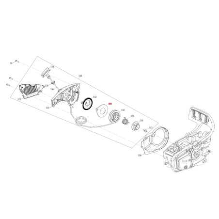 Cover spring starter ORIGINAL BLUEBIRD chainsaw CSP280T - CSP280TC CSP410-153 | NewgardenParts.com