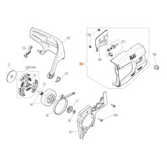 Copricatena ORIGINALE OLEOMAC per motosega GST 360 50270070CR | NewgardenParts.com