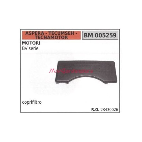 Coprifiltro aria ASPERA motore rasaerba tosaerba tagliaerba BV SERIE 005259 | NewgardenParts.com