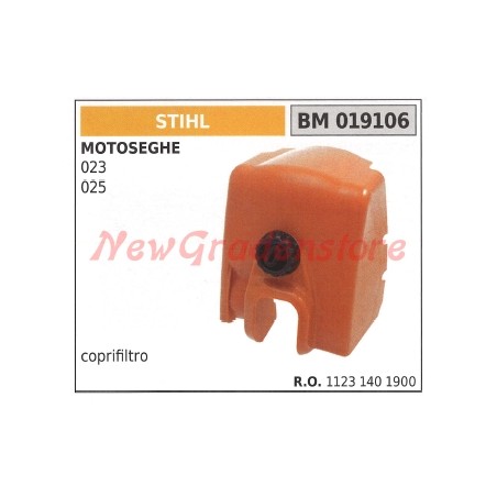 Coprifiltro aria compatibile STIHL motosega 023 modello 025 11231401900 | NewgardenParts.com