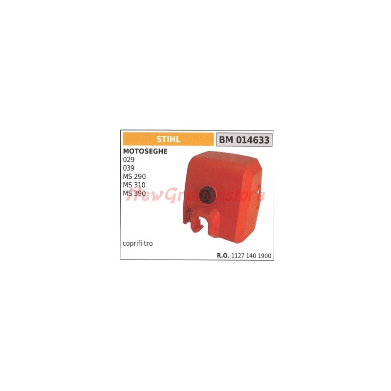 Coprifiltro aria STIHL per motosega 029 039 MS 290 310 390 014633