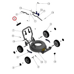 Coprimanico ORIGINALE GRIN rasaerba tagliaerba bm37-82v - hm37 - hm46 PRT-0075 | NewgardenParts.com