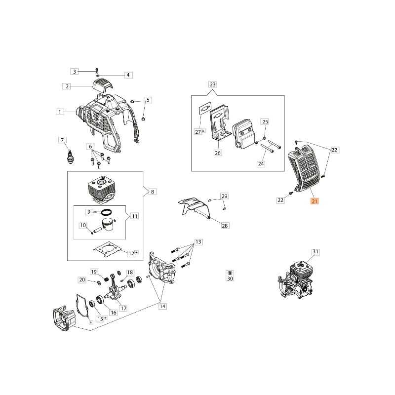 Couvercle de débroussailleuse ORIGINAL OLEOMAC BCH 250 S - BCH 250 T 61460367R