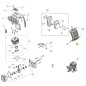 Couvercle de débroussailleuse ORIGINAL OLEOMAC BCH 250 S - BCH 250 T 61460367R