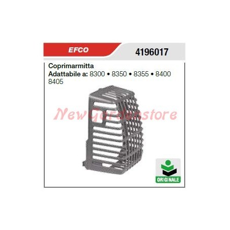 Coprimarmitta silenziatore EFCO motosega 8300 8350 8355 8400 8405 4196017 | NewgardenParts.com