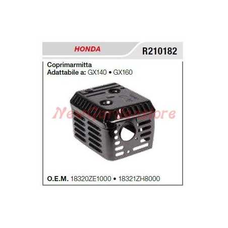 Silencer muffler cover HONDA walking tractor GX 140 160 R210182 | NewgardenParts.com