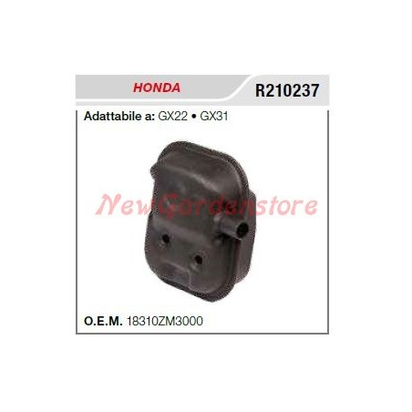 Coprimarmitta silenziatore HONDA motocoltivatore GX 140 160 R210237 | NewgardenParts.com