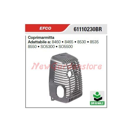 Coprimarmitta silenziatore ORIGNALE OLEOMAC motosega 8460 8465 8530 61110230BR | NewgardenParts.com