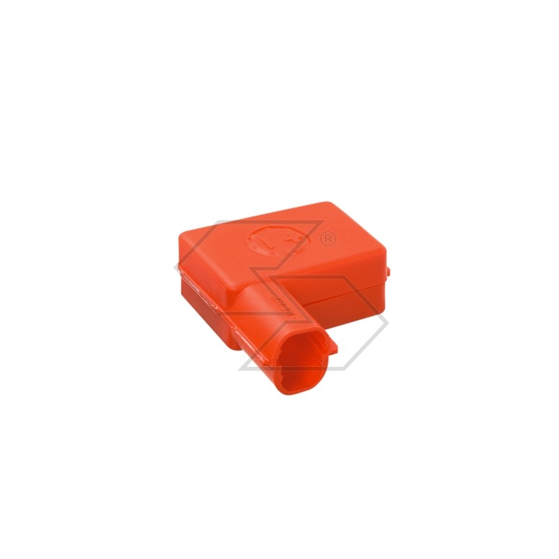 Coprimorsetto batteria polo positivo in pvc colore rosso