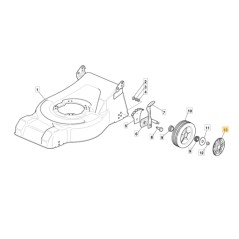 Coprimozzo beta grigio rasaerba modelli 153SP 148G ORIGINALE STIGA 322110491/0 | NewgardenParts.com