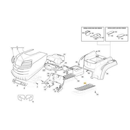 Fußplattenabdeckung links ORIGINAL STIGA Rasentraktor 1330m 325110385/0 | NewgardenParts.com