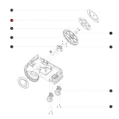 Copriruota i108E ORIGINALE BLUEBIRD robot tagliaerba rasaerba AB12.02.00.0129 | NewgardenParts.com