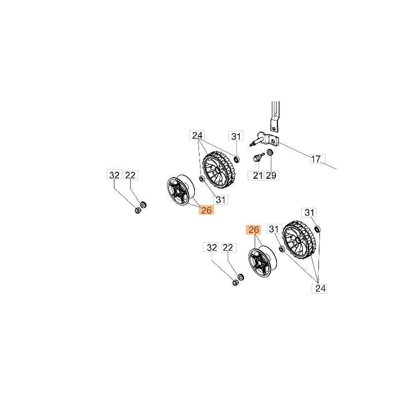 ORIGINAL OLEOMAC G 44 PB - G 44 TK - G 48 PBQ - G 48 PK enjoliveur de roue