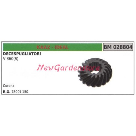 Corona coppia conica KAAZ decespugliatore V 360(S) 028804 | NewgardenParts.com