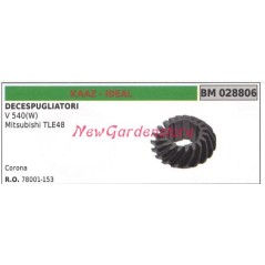 Corona coppia conica KAAZ decespugliatore V 540(W) 028806 | NewgardenParts.com