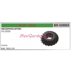 Corona coppia conica KAAZ decespugliatore VS 255 (S) 028803 | NewgardenParts.com