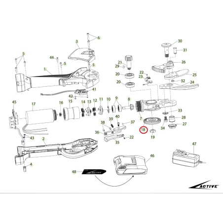 Corona ORIGINALE ACTIVE forbici modello tigercut 35 027469 | NewgardenParts.com