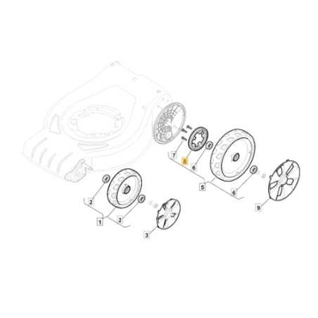 ORIGINAL STIGA lawn tractor mower wheel cruiser models 148SP-GHW 322120117/0 | NewgardenParts.com