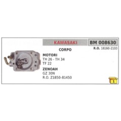 Corpo carburatore KAWASAKI TH26 TH34 ZENOAH GZ30N decespugliatore 16160-2103 | NewgardenParts.com