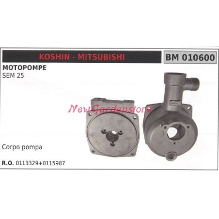 Corpo KOSHIN motopompa SEM 25 010600 | NewgardenParts.com