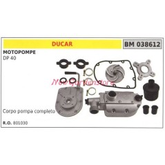 Cuerpo bomba motobomba DUCAR DP 40 038612 | NewgardenParts.com