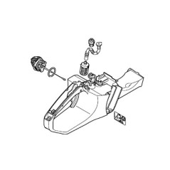 Corpo serbatoio motosega modelli MS400 ORIGINALE STIHL 11403500840 | NewgardenParts.com