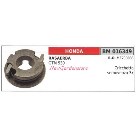 Cricchetto ruota semovenza SX HONDA rasaerba tosaerba tagliaerba GTM 530 016349 | NewgardenParts.com