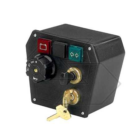 Dashboard starter with NEWGARDENSTORE accessories for farm trailer with battery | NewgardenParts.com
