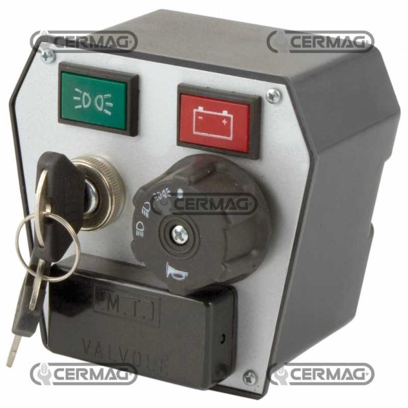Dashboard for light system with battery for agricultural machine 35014
