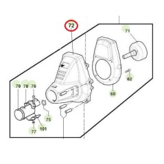 ORIGINAL ACTIVE brushcutter clutch cap models 2.5 - 2.9 022482