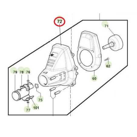 ORIGINAL ACTIVE brushcutter clutch cap models 2.5 - 2.9 022482