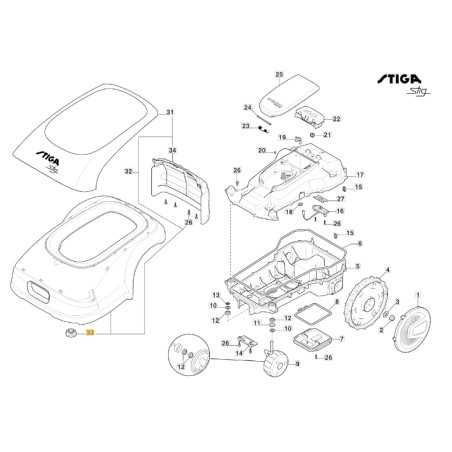 Gummi-Roboter-Mäher Modelle STIG1200 ORIGINAL STIGA 322122001/0 | NewgardenParts.com