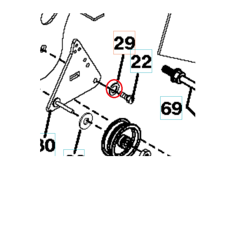 LOCKING RING 812000032 ORIGINAL HUSQVARNA