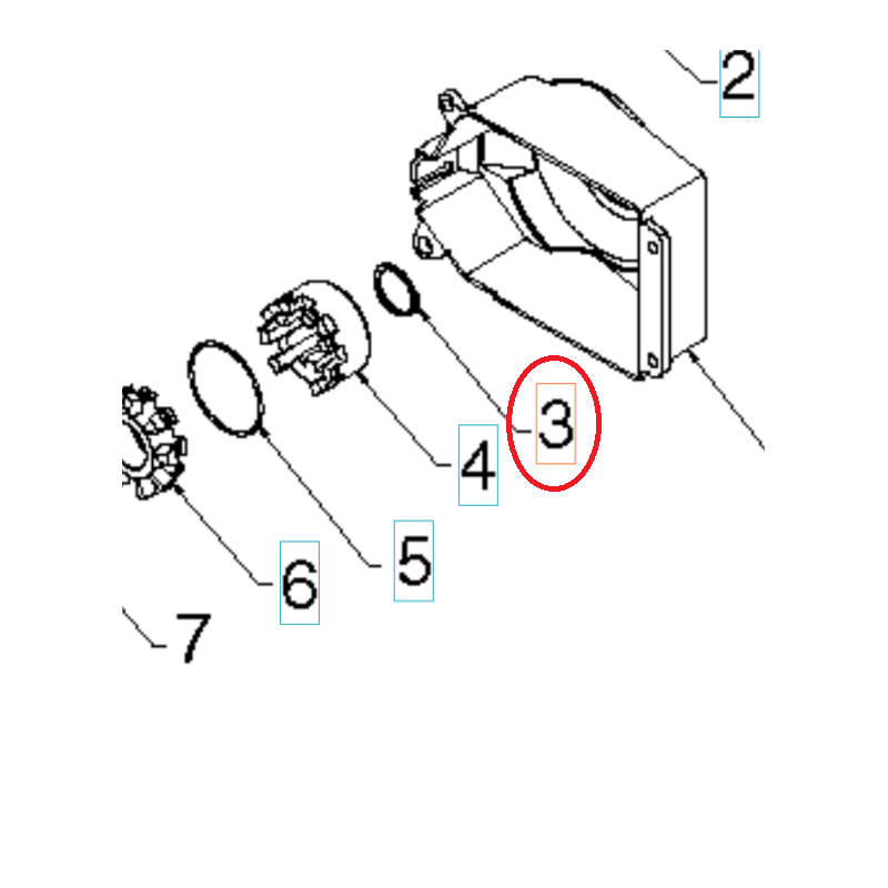 ANELLO DI FERMO 812000045 ORIGINALE HUSQVARNA