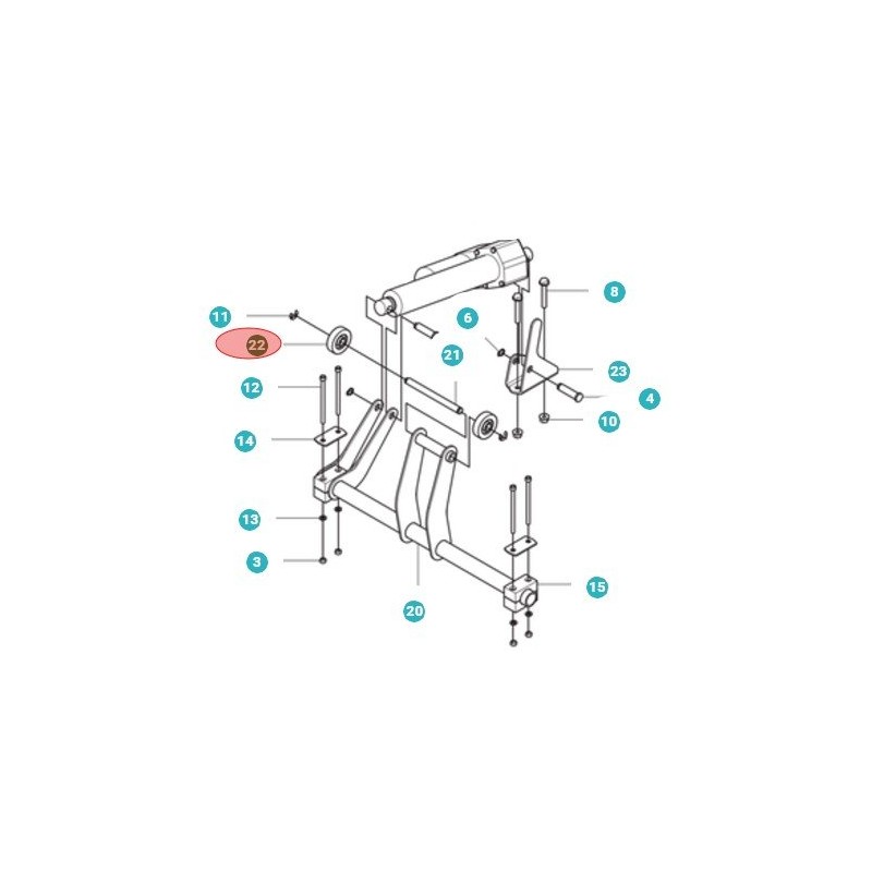 CUSCINETTO 501066801 ORIGINALE HUSQVARNA