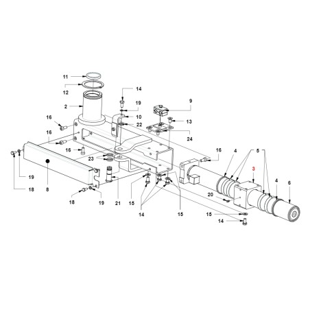 Anello di scorrimento cilindro 100WRD ORIGINALE GIANNI FERRARI 01.40.00.3560 | NewgardenParts.com