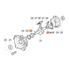 Cuscinetto a sfere decespugliatore modelli 725S ORIGINALE EMAK 3034009R | NewgardenParts.com