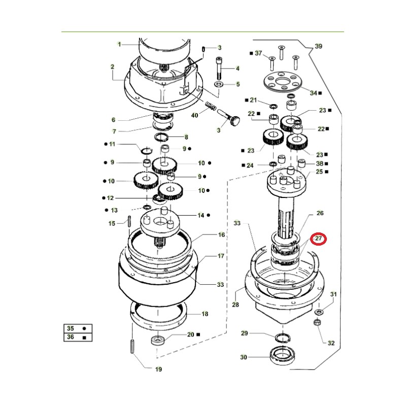 Cuscinetto ORIGINALE ACTIVE trivella modelli t143 - t152 020799