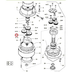 Cuscinetto ORIGINALE ACTIVE trivella modelli t143 - t152 020801 | NewgardenParts.com