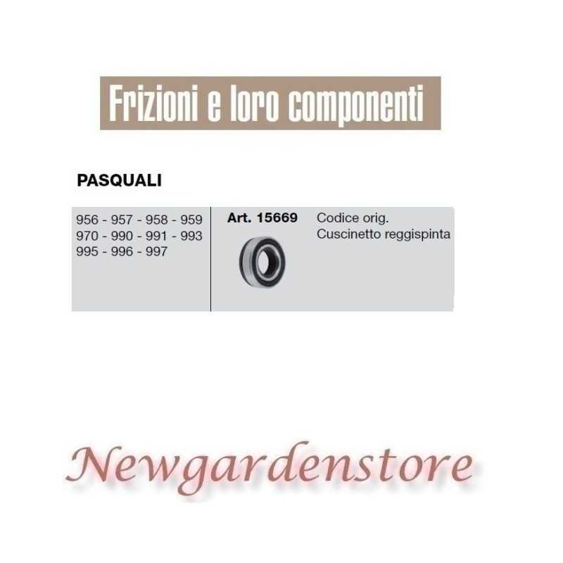 Roulement 15669 moteur cultivateur PASQUALI 956 957 958 959 970 990