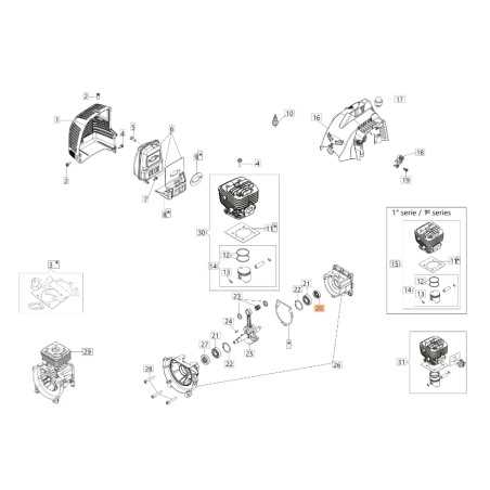ORIGINAL OLEOMAC BC270T anillo de junta de desbrozadora 3050038R | NewgardenParts.com
