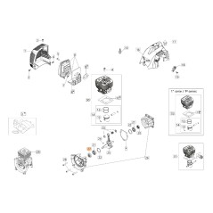 ORIGINAL OLEOMAC BC320T models brushcutter seal ring 61280107R