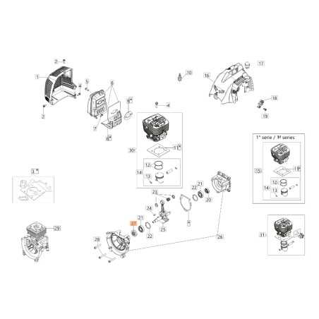 ORIGINAL OLEOMAC BC320T anillo de junta de desbrozadora 61280107R | NewgardenParts.com