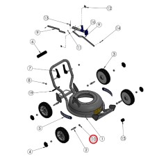 Dado autobloccante ORIGINALE GRIN rasaerba tagliaerba hm37 - bm37-82v PRT-0172 | NewgardenParts.com