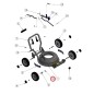 ORIGINAL GRIN self-locking nut lawnmower mower hm37 - bm37-82v PRT-0172