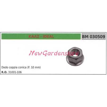 KAAZ débroussailleuse KAAZ écrou d'engrenage conique 030509 | NewgardenParts.com