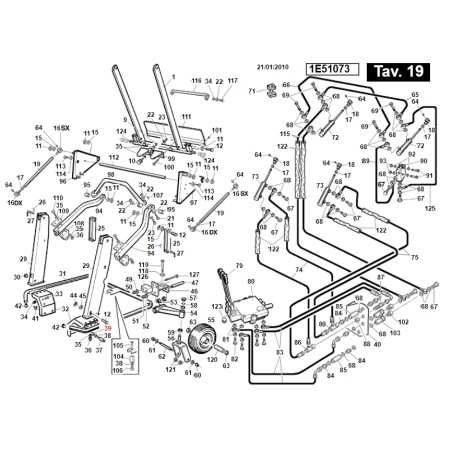 Dado M12 medio ISO4032 UNI5588 TURBOGRASS ORIGINALE GIANNI FERRARI 00.26.02.0090 | NewgardenParts.com