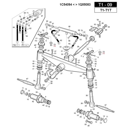 Dado M14x1.5 trattorino modelli TURBO1 ORIGINALE GIANNI FERRARI 00.26.05.1090 | NewgardenParts.com