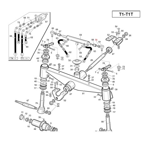 Dado M16x1 UNI5589 Basso Passo extrafine ORIGINALE GIANNI FERRARI 00.26.03.2110 | NewgardenParts.com