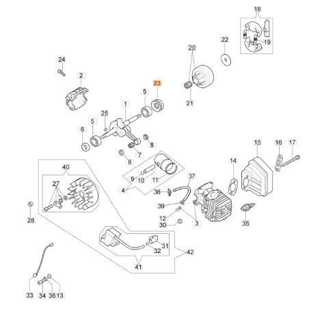 Anello di tenuta radiale motosega modelli 925 ORIGINALE EMAK 50160103R | NewgardenParts.com